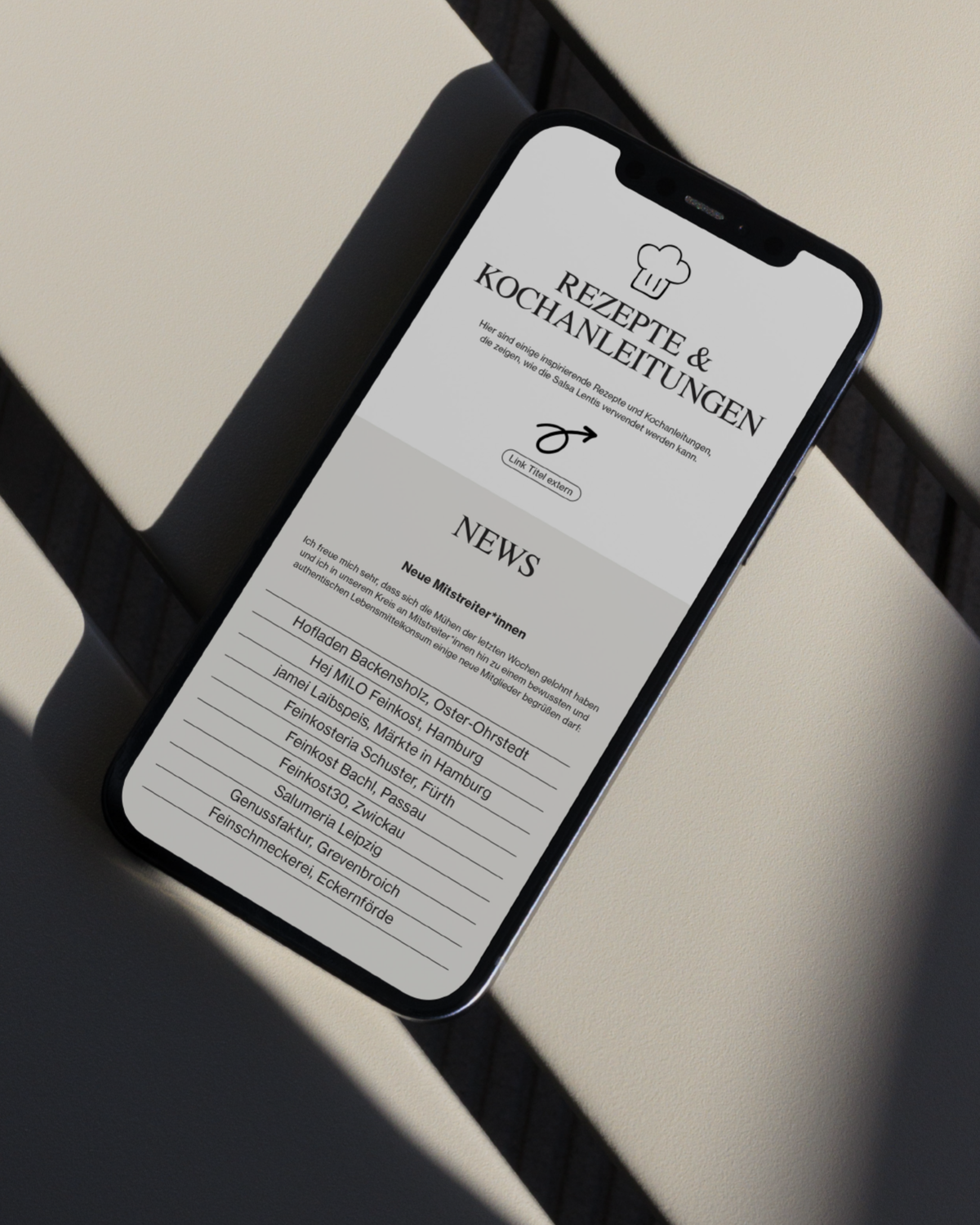 Newsletter Design Gastro Feinkost