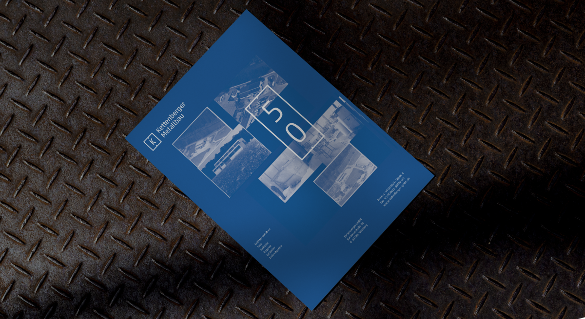 Schlosserei Jubiläum Flyer